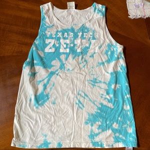 Zeta Tau Alpha Tie Dye Comfort Colors Tank Top
